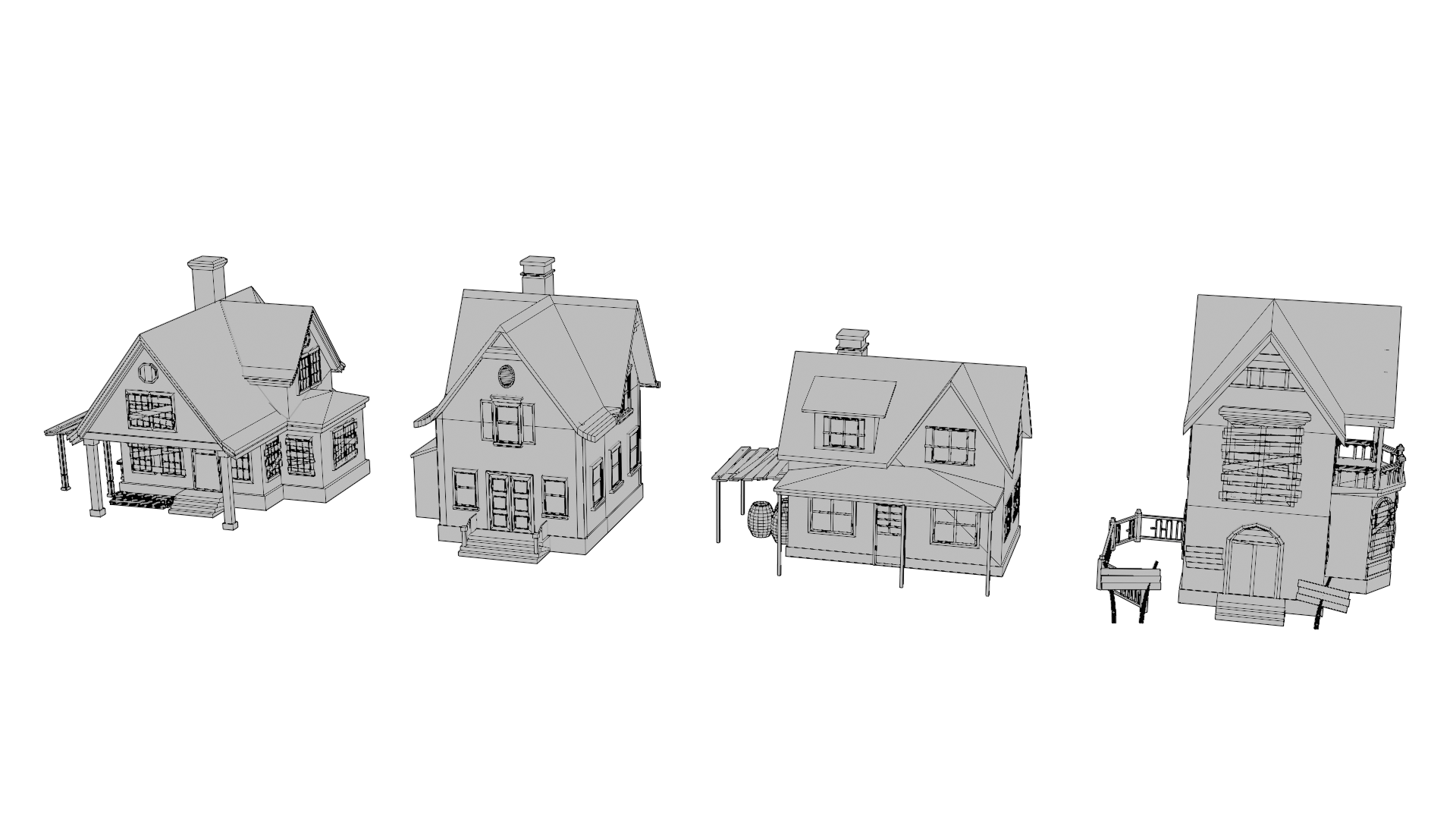 Houses_1_Wireframe
